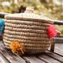 Decorative objects - Wilery Palm Basket with Lid - MAISON ZOE