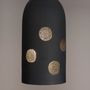 Hanging lights - perforated black porcelain suspended lighting - JEAN-MARC FONDIMARE