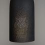 Suspensions - suspension porcelaine noire perforée - JEAN-MARC FONDIMARE