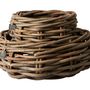 Objets de décoration - BASKET RATTAN Ø40-60 H22-24S/2 - LAUVRING