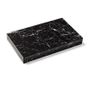 Objets de décoration - Black Marble Backgammon with Velvet Interior - AUROSI
