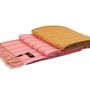 Throw blankets - Bright color cashmere throw with fringed ends - ERDENET CASHMERE