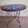 Dining Tables - Mosaic round table  - IRON ART MOZAIC