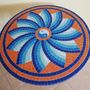 Dining Tables - Mosaic round table  - IRON ART MOZAIC