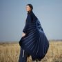 Throw blankets - SKY DOME cashmere and silk felt shawl - SANDRIVER MONGOLIAN CASHMERE