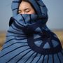 Scarves - SKY DOME cashmere felt scarf - SANDRIVER MONGOLIAN CASHMERE