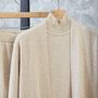 Apparel - Cashmere knitted vest - SANDRIVER MONGOLIAN CASHMERE