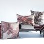 Cushions - Protector of the Planet - Ochre leaf cushion, embroidered and dipped - EVOLUTION PRODUCT