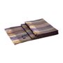 Throw blankets - Color striped camel throw - ERDENET CASHMERE