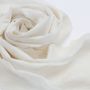 Scarves - Handcrafted cashmere and silk felt scarf - White - SANDRIVER MONGOLIAN CASHMERE