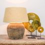 Pottery - Grey Pottery Table Lamp - THE SILK ROAD COLLECTION