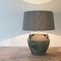 Pottery - Grey Pottery Table Lamp - THE SILK ROAD COLLECTION