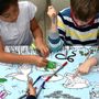 Children's arts and crafts - colour & learn pond life tablecloth. - EATSLEEPDOODLE