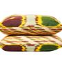 Comforters and pillows - Primrose Handwoven Silk Ikat Cushion - HERITAGE GENEVE