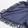 Foulards et écharpes - Châle en cachemire avec franges en cuir - carré - SANDRIVER MONGOLIAN CASHMERE