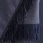 Scarves - Cashmere shawl with leather fringe - triangle - SANDRIVER MONGOLIAN CASHMERE
