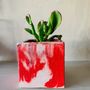 Objets de décoration - Pot de fleurs - Pot à succulentes et à cactus | Pot à Béton | Béton marbré  - JUNNY