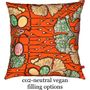 Fabric cushions - FASHION PILLOWS ORANGE FLOWERS - FASHION PILLOWS BY MÜLLERSCHMIDT