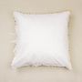 Bed linens - White cotton bed linen with pompons - MIA ZIA