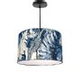 Hanging lights - Christian Lacroix tropical blue print pendant lamp shade exo mediterranean garden - SHĒDO