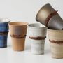 Céramique - Tasses japonaises par 2 ou par 5 - SHIROTSUKI / AKAZUKI JAPON