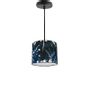 Hanging lights - Christian Lacroix tropical blue print pendant lamp shade exo mediterranean garden - SHĒDO