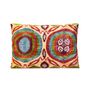 Comforters and pillows - Garden Of Beauty Silk Velvet Ikat Decorative Rectangular Cushion - HERITAGE GENEVE