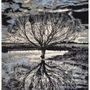 Rugs - Mirror tree, ArtWork, original handknotted carpet - CREATIVE DESIGNS BY MICHELE