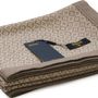 Throw blankets - Pure cashmere throw with gusset border - ERDENET CASHMERE