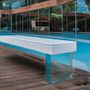 Benches for hospitalities & contracts - Glass Architectural Bench SBALZO Glass - VETROGIARDINI