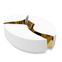 Tables basses - Table centrale ovale LAPIAZ BLANC - BOCA DO LOBO