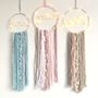 Other wall decoration - Dreamcatcher / Mint, pink & silver - LES LOVERS DECO