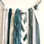 Other wall decoration - Dreamcatcher / Pigeon blue, white & silver - LES LOVERS DECO