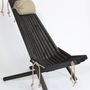 Chaises de jardin - Fauteuil , chilienne ergonomique en bois brut. - B. ATTITUDE