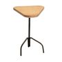 Stools for hospitalities & contracts - Wooden Stool "Saddle" Birch top - LIVING MEDITERANEO
