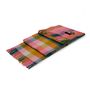 Throw blankets - Multi color block cashmere throw  - ERDENET CASHMERE