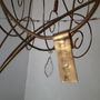 Hanging lights - Suspension chandelier volute brass 2.2.3 - MARKO CREATION
