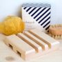 Decorative objects - MIDDLE wooden soap dish in raw Maple wood - OHËPO