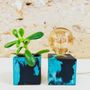 Decorative objects - Concrete Pot | Plant Pot | Coloured and Marbled Concrete - JUNNY