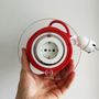 Design objects - Extension Cord for 2 Plugs - Red - OH INTERIOR DESIGN