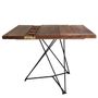Dining Tables - Star base with “upcycling wooden”  top - LIVING MEDITERANEO