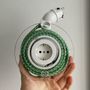 Design objects - Extension Cord for 2 Plugs - Green Pixel - OH INTERIOR DESIGN