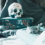 Objets de décoration - Tête de mort Skull xl Calaveras Dia de los muertos Rose bleue - L'ATELIER DES CREATEURS