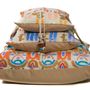 Cushions - Pyramid printed cushions collection with a belt - LE BOTTEGHE DI SU GOLOGONE