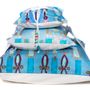 Cushions - Pyramid printed cushions collection with a belt - LE BOTTEGHE DI SU GOLOGONE