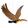 Objets de décoration - Toucan - mobile oiseau artisanal en bois fait main issu du commerce équitable - FAIR MOMS