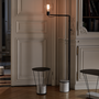 Floor lamps - LEST floor lamp in matt black metal and Carrara marble - RADAR INTERIOR