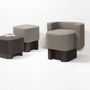 Design objects - LLOYD ARMCHAIRS AND POUFS - GIOBAGNARA