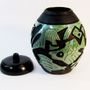 Poterie - ENIGMA tasses et soucoupes /ENIGMA poterie POISSONS VERT - ENIGMA