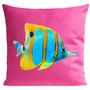 Fabric cushions - BUTTERFLY FISH Cushion 40*40 - ARTPILO